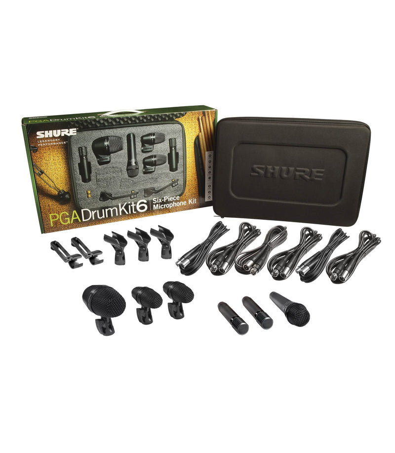 Shure PGA DRUMKIT6 Six Piece Drum Microphone Kit