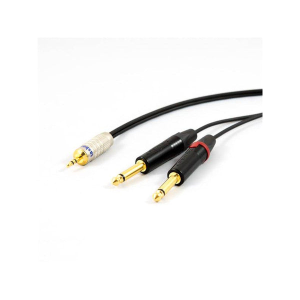 Tasker 1/8 Stereo Jack to 2 Mono Jack Connector 3 Meters
