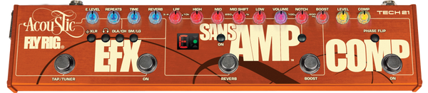 Tech21 Guitar Pedals & Effects Tech21 Acoustic Fly Rig - SansAmp, Comp, EFX and Boost in One Pedal FR-ACOU Buy on Feesheh