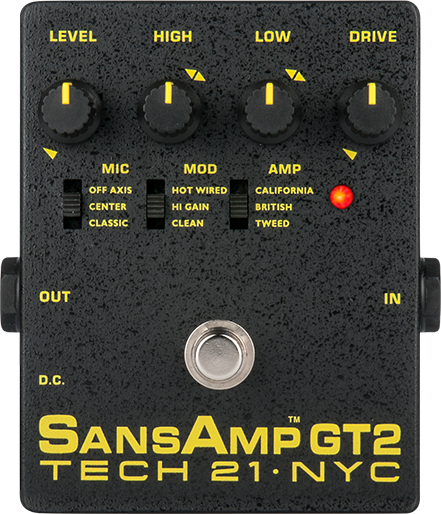 Tech21 Guitar Pedals & Effects Tech21 SansAmp GT2 - Streamlined version of CLASSIC w/ onboard EQ GT2 Buy on Feesheh