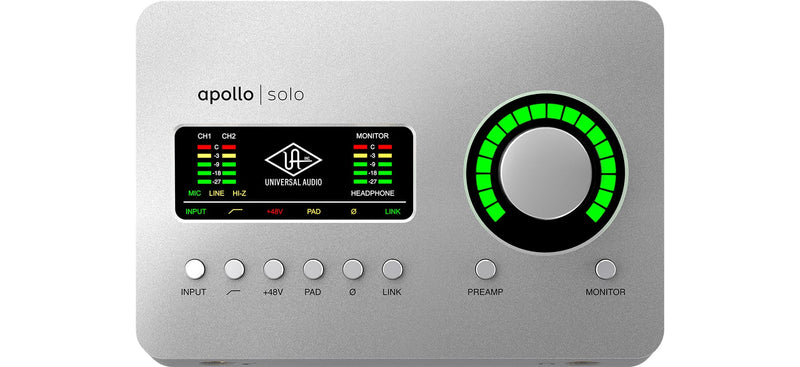 Universal Audio Universal Audio Apollo Solo Heritage Edition USB-C Audio Interface with UAD DSP 2-in/4-out USB-C Audio Interface with 2 Unison Preamps" APLSU-HE Buy on Feesheh