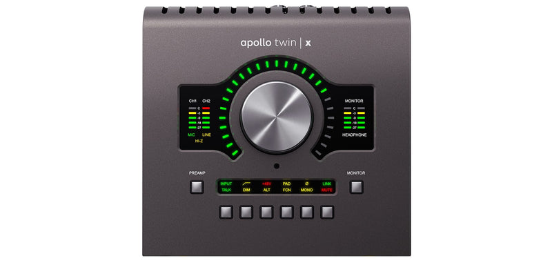 Universal Audio Universal Audio Apollo Twin X QUAD Heritage Edition 10x6 Thunderbolt Audio Interface with UAD DSP 10-in/6-out, 24-bit/192kHz, Thunderbolt 3 Audio Interface with 2 Unison Preamps" APLTWXQ-HE Buy on Feesheh