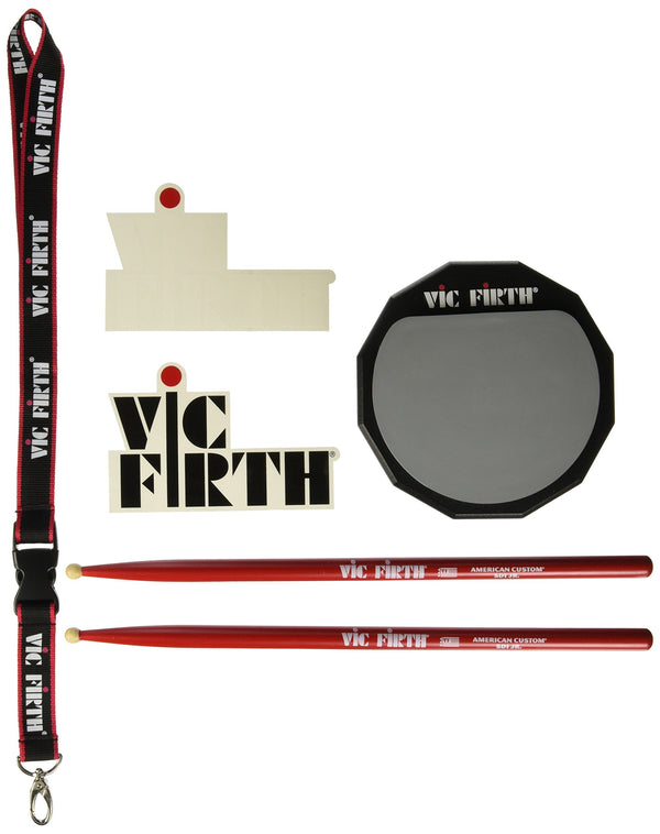 Vic Firth Vic Firth Launch Pad Kit Includes 6" Practice Pad SD1JR Stick & Method Book LPAD Buy on Feesheh